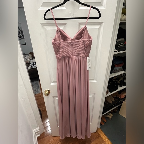Azazie Shannon Dress in Vintage Mauve - Picture 9 of 14